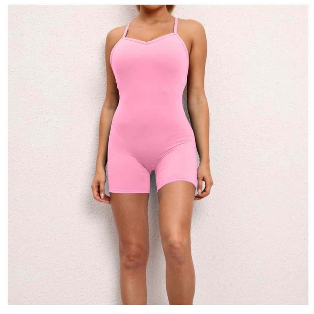 Elegant Pink Shapewear Bodysuit